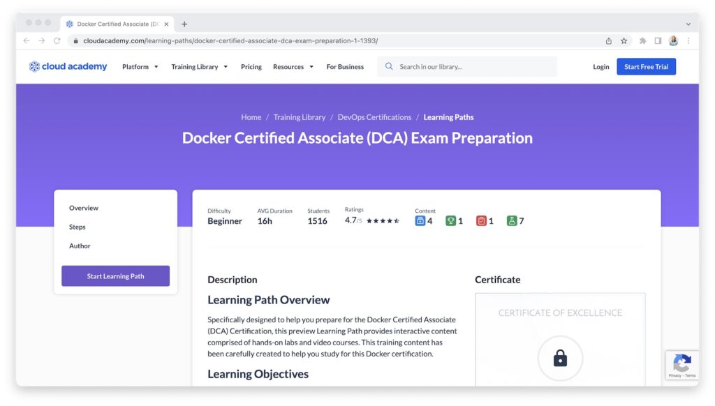 Cloud Academy Docker Certified Associate (DCA) Exam Preparation