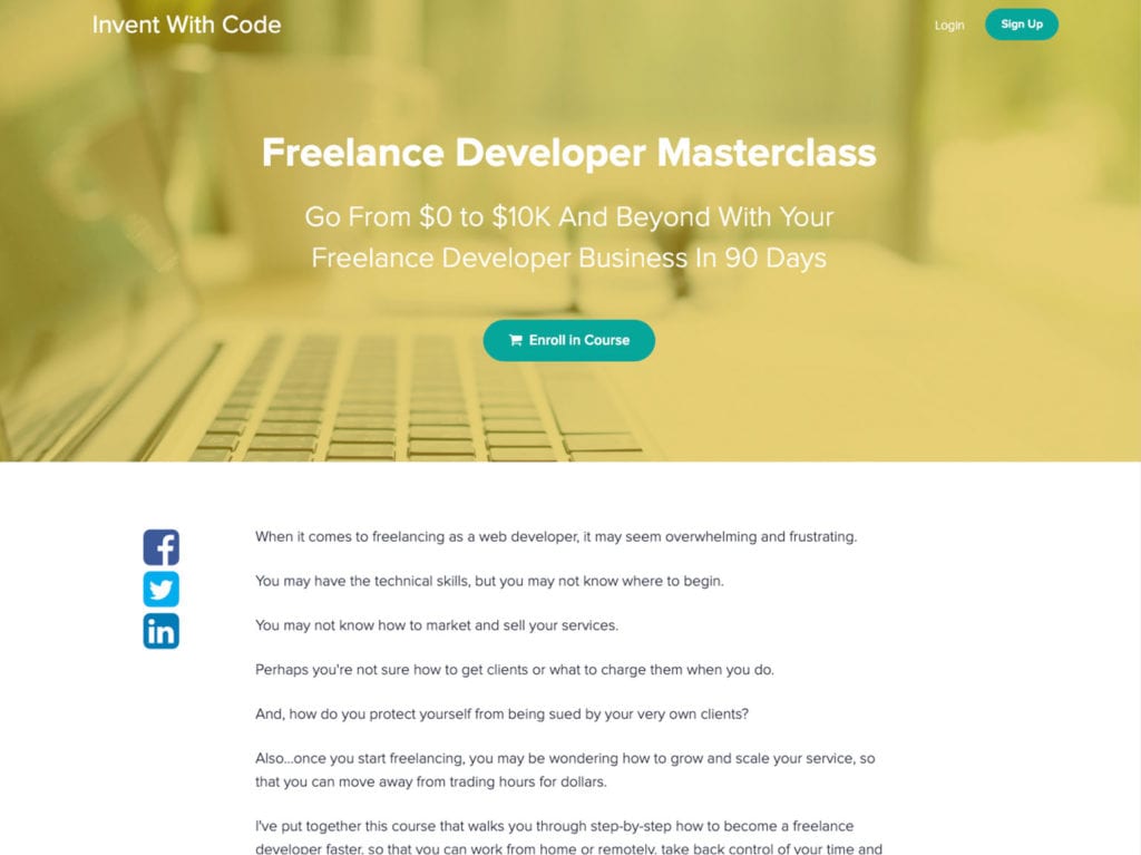 freelance developer masterclass