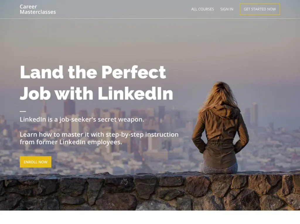 land the perfect job with linkedin