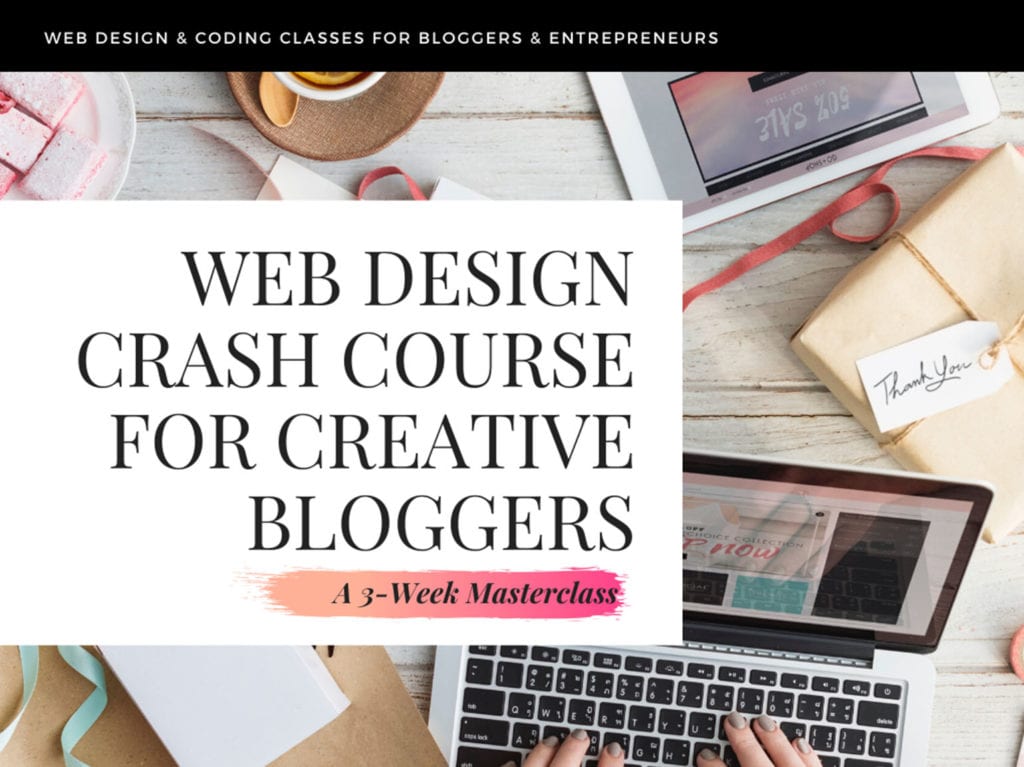 web design crash course for creative bloggers